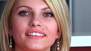 Karina Grand A Smiling Natural Figure Blonde Got DP On