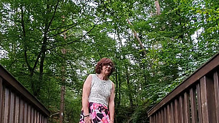 A walk with nothing under the skirt