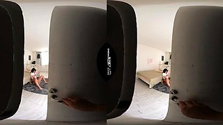 Pussy toying busty high heeled stunner solo pov masturbation
