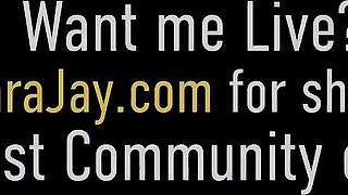 Funny Sara Jay and Imani Rose at lesbians in kitchen video