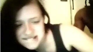 Black on Cute White Babe: Doggy, Big Tits  Hardcore Porn