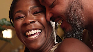 Good-looking black girl learns about the joys of BDSm