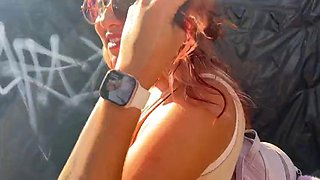 Massive Natural Tits Mexican MILF, Letzy Lizz, Takes a Trip to the Sex Shop