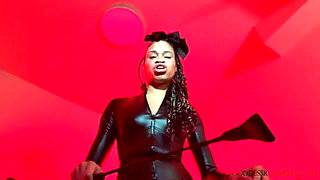 Beat Your Balls and Eat It - Ebony Femdom Goddess Rosie Reed CBT and Cum Eating Instruction Domination POV - Standard Definition