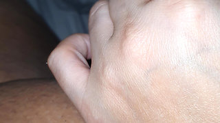 Innocent step sister gone wild on step brother by handjob his dick