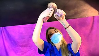 Kittybegood - Hot Blonde Nurse Drains Big Cock And Balls In
