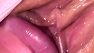 You Are so Lucky to Watch My Tight Pussy in Cute Panties Penetration