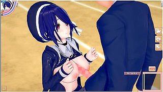 [hentai Game Koikatsu! ]have Sex With Big Tits Vtuber Otodama Tamako.3dcg Erotic Anime Video