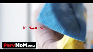 Hot stepmom instructs son-in-law anatomy
