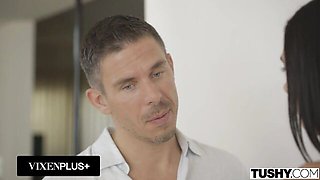 Mick Blue and Marley Brinx's blowjob clip by Tushy