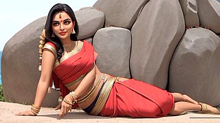 Desi Indian couple breaks their chastity with chocolate sauce on their mansion roof and then gets down in the shower