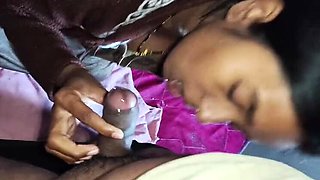 Desi Bhabhi Permi Pooja First Time Blowjob & Handjob with Big Natural Tits and Kissing