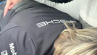 I Suck While Driving My Boyfriend While Passing Trucks Ahah