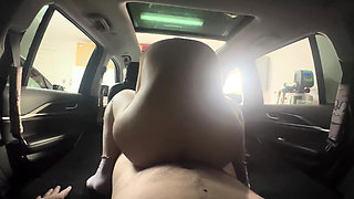 Yummy Jimmy and Slutty Kitty Sneak in the Car to Fuck