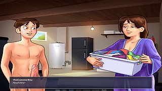 Let's play Summertime Saga, steamy session with Debbie in the basement