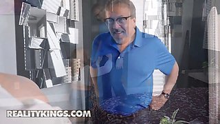 Redhead stepmom Andi James jug screws her son-in-law then takes him to her bedroom to screw her - reality kings