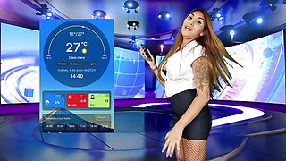 WTF!! The weather girl is fucked by a fan live on air