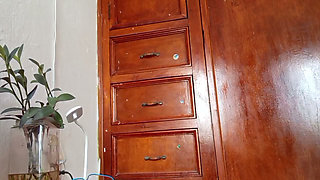 Mother in Room Shows Pants