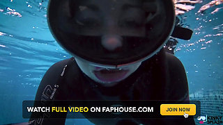 Underwater Giantess Hunts & Claims Her Tiny Prey