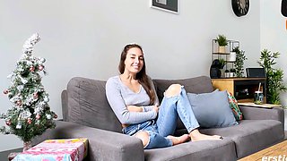 German ash-blonde stunner enjoys hardcore solo ass-fuck