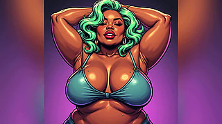 Chubby Black Women Art