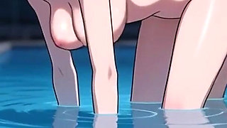Reze Chainsaw Man,denji,asmr,60frames,reze Gave Denji a Reward at the Swimming Pool.sex in the Swimming Pool, Blowjob,