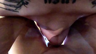 Blonde amateur blowjob POV in public