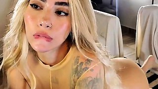 Big boobs milf masturbates with her dildo