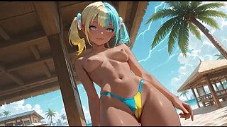 Big Tits Anime Girl Gets Intense Training with Biggest Cock - 3D Hentai Blowjob & Doggy Style