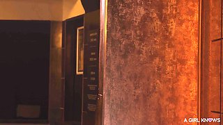 Lola Bonita's Sizzling Lesbian Play in a Wild Bathroom