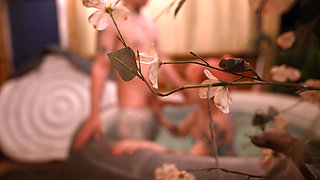 Hot Neighbors in Hot Tub