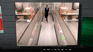 In Security: Silly Girl with Big Tits and Ass Is Sucking off Mr. Big Dick Boss Man in His Office - Episode 7