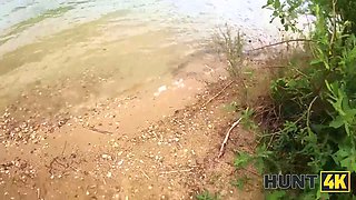 Hunt4k. she cheated on her boyfriend for cash at a public beach