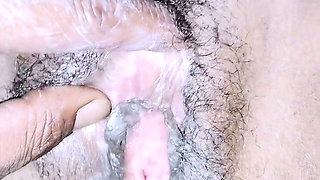 Pooja put her hand in wife's pussy and inserted cucumber, pussy and ass exploded