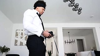 Cheating wife Gigi prepares her butt hole for a BBC