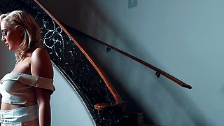 Blonde teen Sierras first erotic masturbation video