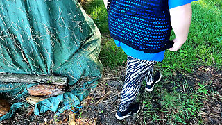 Huge Naked Tits Pounded in the Field