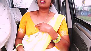 Indian maid seduces house owner for car sex in Telugu with dirty talk