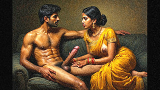 Indian tan girl sex with foreign boy in workplace