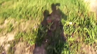 A Slender Female Student in the Most Thrilling Outdoor Adventure!