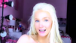 Amateur blond girl with big boobs getting fucked