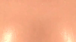 Ashley Graham Oiled Tease - Sheer Thong, Orange Top and Lace Lingerie