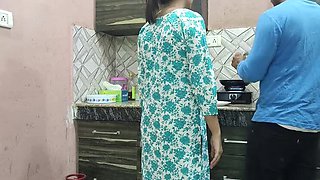 Indian Step Mom Gets Pussy and Ass Pounded by Step Son in Kitchen