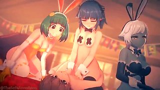 Big Tits 3D Animation - Anna Anon Sexy Compilation