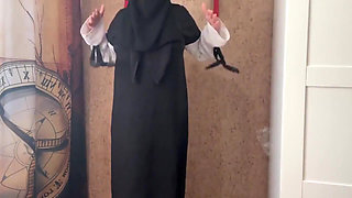 Egyptian Wife Wet Panties During Yoga