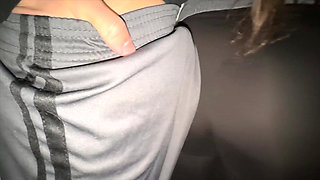 Big-assed Woman Grabs Stranger's Dick