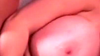 Busty Brunette MILF Gets Her Tits Covered in Cum