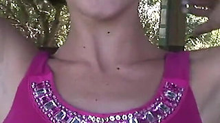 Petite Tatted Freak Gets Naked at a Public Park