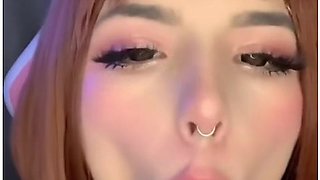Anime Girl - Cosplay Uraraka Ochako Sweetly Sucks A Dildo And Jerks Off