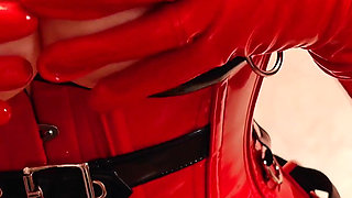 Latex strap-on mistress - Femdom POV video